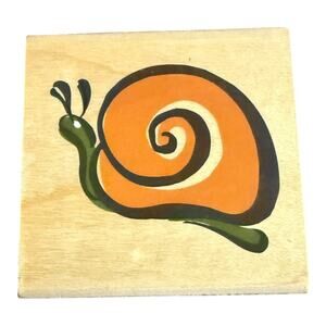 All Night Media Posh Impressions Snail Rubber Stamp